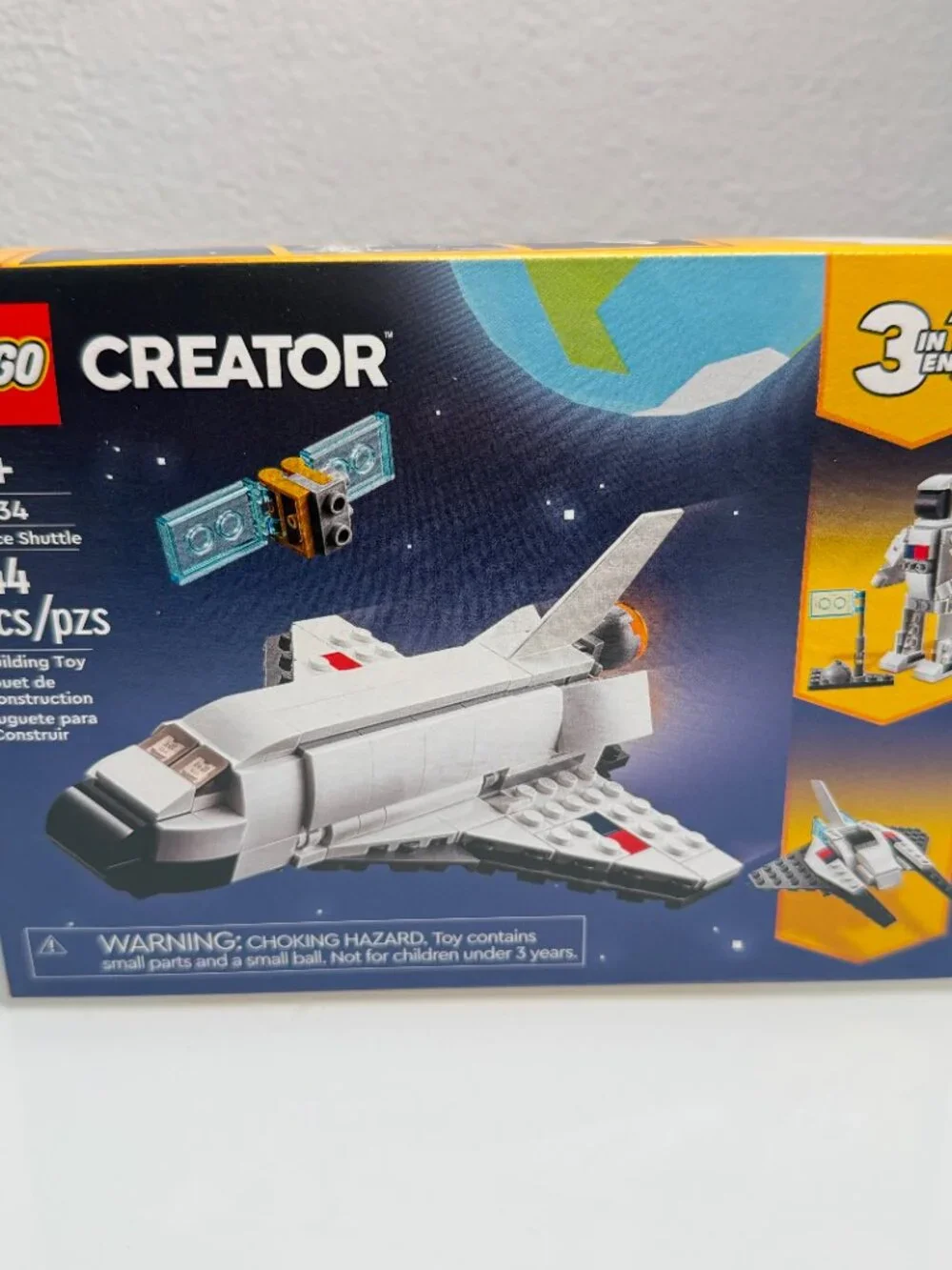 LEGO Creator 3 in 1 Space Shuttle 31134 144 Pieces Astronaut NEW Sealed
